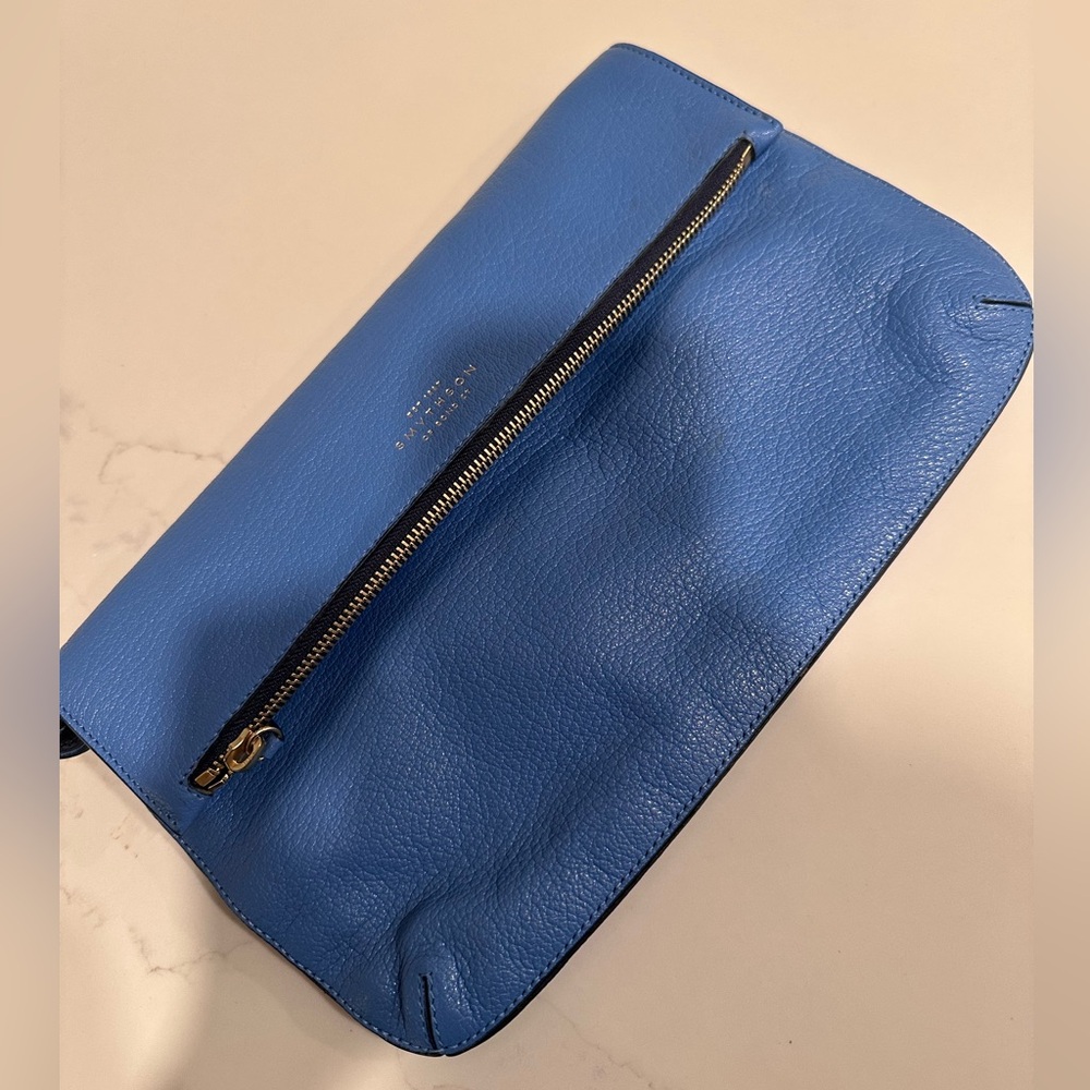 Authentic Smythson Envelope Clutch Bag